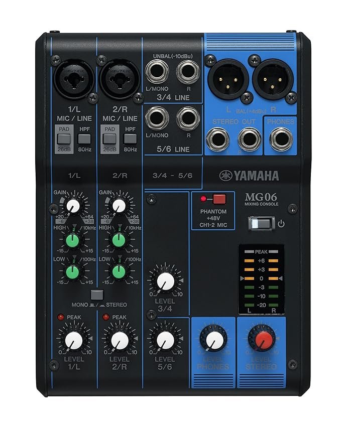 Yamaha MG06 Digital Analog Mixer