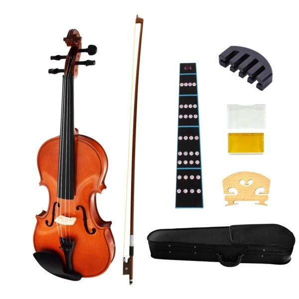 G & F VIOLIN 4/4 BROWN COMBO PACK