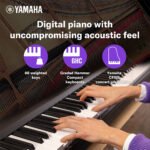 Yamaha P-145BT 88-key keyboard with music rest
