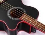 Smiger acoustic bass guitar rosewood body Black color
