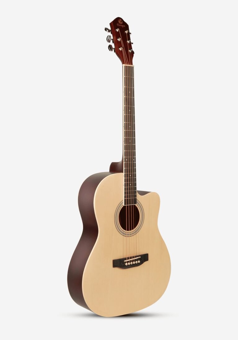 Smiger GA-M1-NT Semi-Acoustic Guitar Black Basswood Tech Wood Right Handed