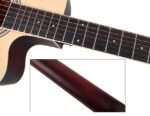 Semi-Acoustic guitar with basswood body and matte black finish