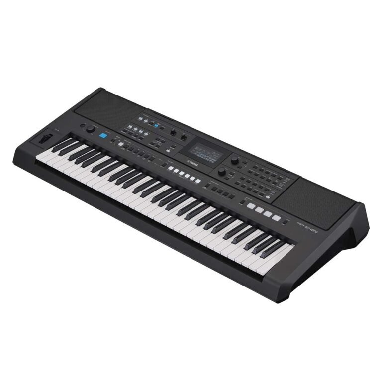 Yamaha PSR-E483 portable keyboard in Bangalore with 61 touch sensitive keys