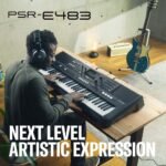 Buy Yamaha PSR-E483 keyboard in Bangalore – front view